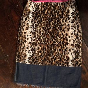 Jonathan Martin Leopard, Jean, bead skirt S